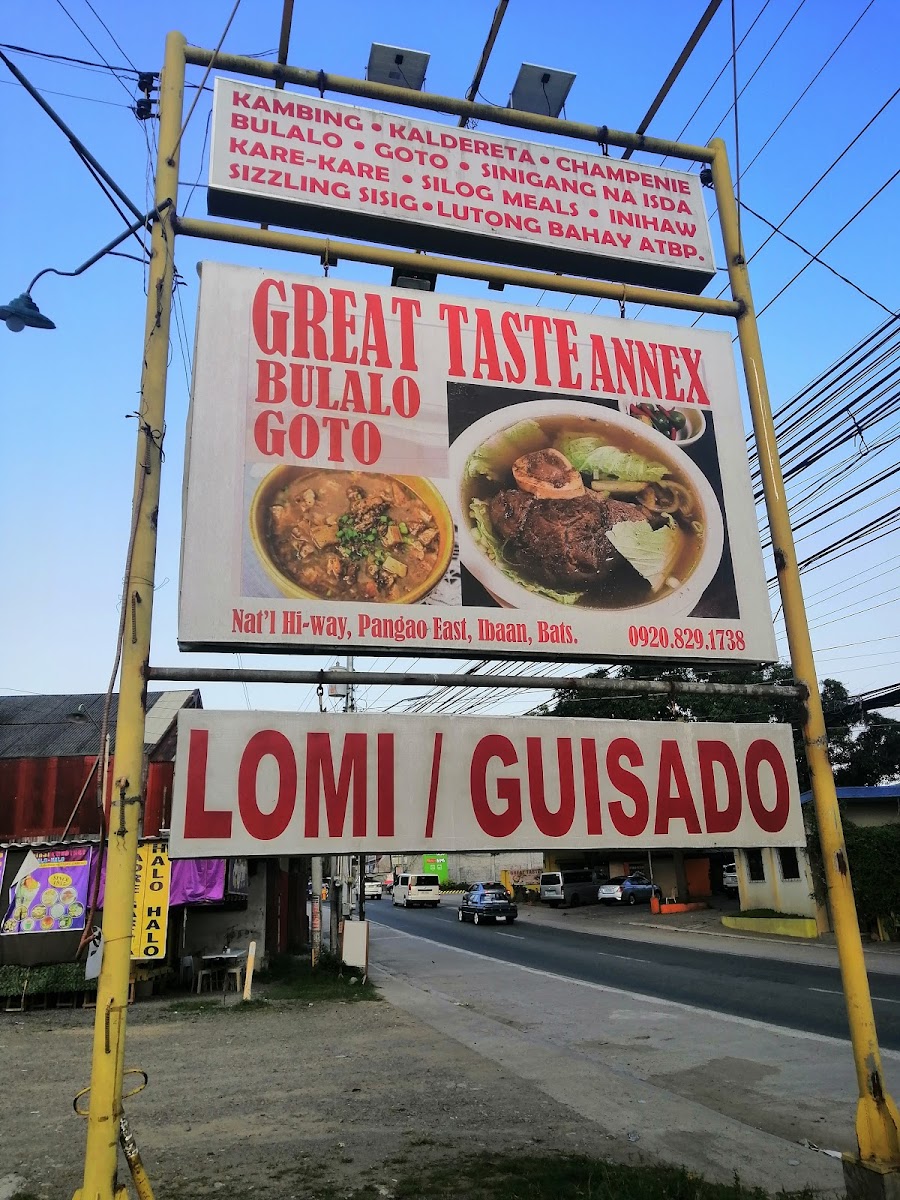 Great Taste Lomi House Menu - Image 1